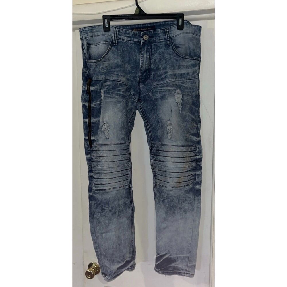 Bleecker & Mercer Mens Jeans Size 38x32" slim fit Skinny fashion jeans